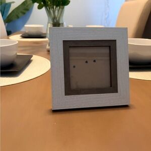 Elegant White and Brown Photo Frame